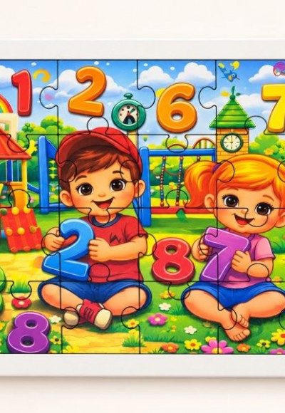 Sayılar - 24 Parça Ahşap Puzzle Sayılar - 24 Parça Ahşap Puzzle