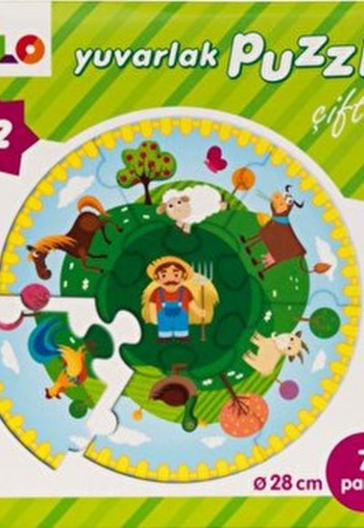Yuvarlak Puzzle-Çiftlik Yuvarlak Puzzle-Çiftlik