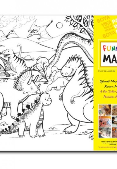 Funny Mat - Dinozorlar Çağı - 33,5x48cm Funny Mat - Dinozorlar Çağı - 33,5x48cm