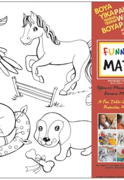 Funny Mat - Evcil Hayvanlar - 33,5x48cm Funny Mat - Evcil Hayvanlar - 33,5x48cm