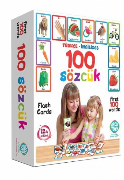 Circle Toys İlk 100 Sözcük İngilizce Türkçe Kartlar Circle Toys İlk 100 Sözcük İngilizce Türkçe Kartlar
