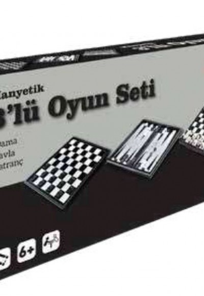 Manyetik 3'Lü Oyun Seti Manyetik 3'Lü Oyun Seti