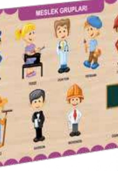 Ahşap Meslek Grupları Eğitici Set Ahşap Meslek Grupları Eğitici Set