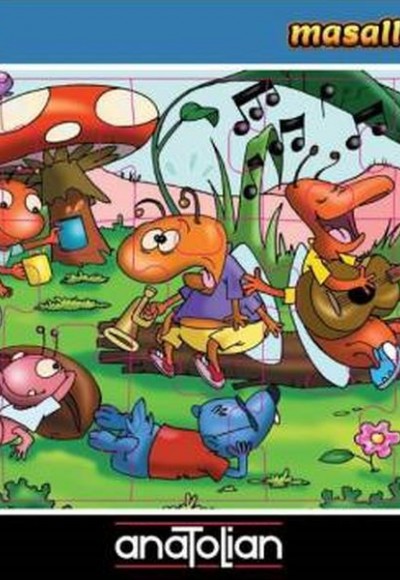 Puzzle 15 Parça Masallar Serisi- Ağustos Böceği ve Karınca Puzzle 15 Parça Masallar Serisi- Ağustos Böceği ve Karınca