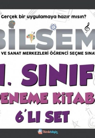 Minik Bilgin Bilsem 1. Sınıf Deneme Kitabı 6'lı Set Minik Bilgin Bilsem 1. Sınıf Deneme Kitabı 6'lı Set