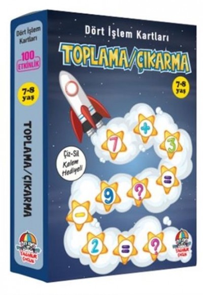Toplama Çıkarma - Dört İşlem Kartları 7-8 Yaş - Cep Boy Toplama Çıkarma - Dört İşlem Kartları 7-8 Yaş - Cep Boy