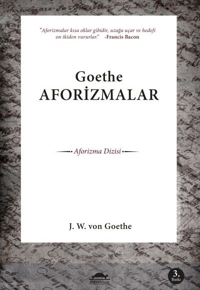 Goethe Aforizmalar Goethe Aforizmalar