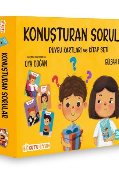 Konuşturan Sorular - Duygu Kartları ve Kitap Seti Konuşturan Sorular - Duygu Kartları ve Kitap Seti