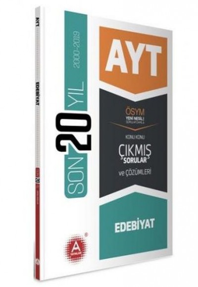 A Yayınları AYT Edebiyat Son 20 Yıl Konu Konu Çıkmış Sorular (Yeni) A Yayınları AYT Edebiyat Son 20 Yıl Konu Konu Çıkmış Sorular (Yeni)
