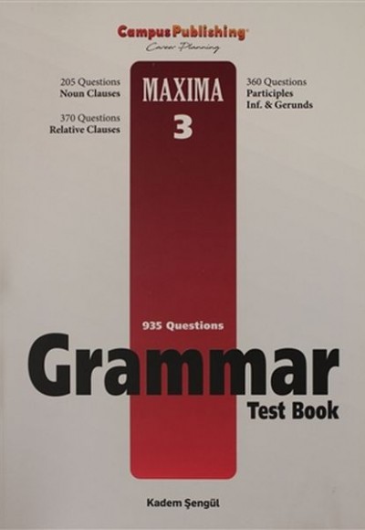 Grammar Test Book - Maxima 3 Grammar Test Book - Maxima 3