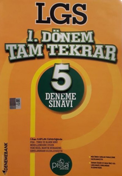 DenemeBank LGS 1. Dönem Tam Tekrar 5 Deneme (Yeni) DenemeBank LGS 1. Dönem Tam Tekrar 5 Deneme (Yeni)