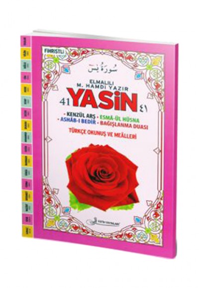 41 Yasin Arapça Türkçe Okunuşlu Fihristli Orta Boy Pembe F033 41 Yasin Arapça Türkçe Okunuşlu Fihristli Orta Boy Pembe F033