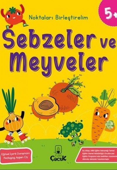 Noktaları Birleştirelim - Sebzeler ve Meyveler +5 Yaş Noktaları Birleştirelim - Sebzeler ve Meyveler +5 Yaş