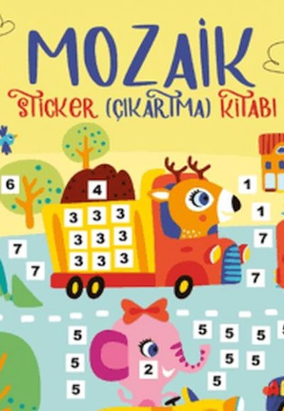 Mozaik Sticker Çıkartma Kitabı - Sarı Mozaik Sticker Çıkartma Kitabı - Sarı