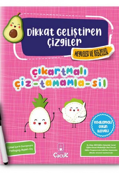 Dikkat Geliştiren Çizgiler – Meyveler ve Sebzeler Dikkat Geliştiren Çizgiler – Meyveler ve Sebzeler