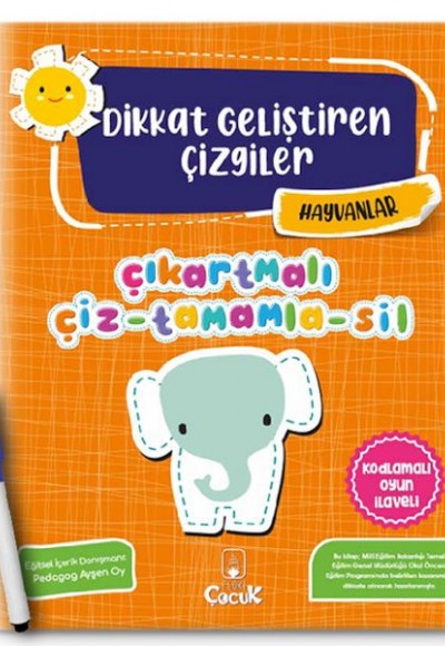 Dikkat Geliştiren Çizgiler - Hayvanlar Dikkat Geliştiren Çizgiler - Hayvanlar