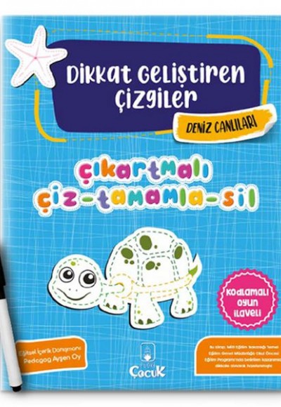 Dikkat Geliştiren Çizgiler - Deniz Canlıları Dikkat Geliştiren Çizgiler - Deniz Canlıları