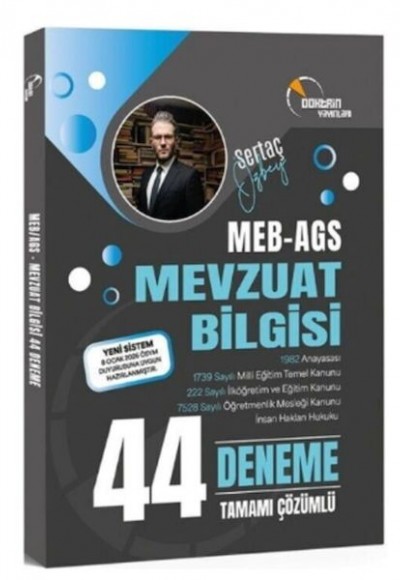 Doktrin Yayınları MEB AGS Mevzuat Bilgisi 44 Deneme