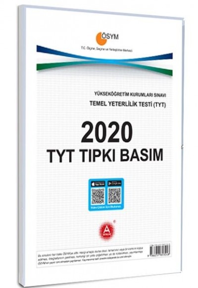 A Yayınları 2020 TYT Tıpkı Basım Çıkmış Deneme Sınavı A Yayınları 2020 TYT Tıpkı Basım Çıkmış Deneme Sınavı
