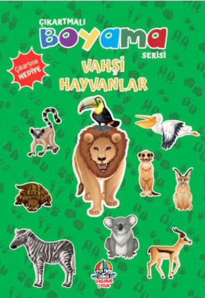Çıkartmalı Boyama Serisi - Vahşi Hayvanlar