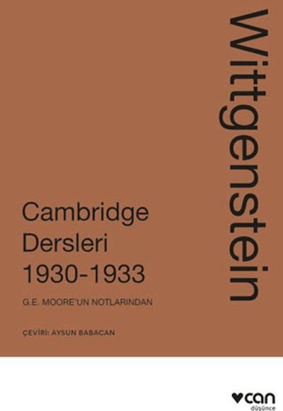 Wittgenstein: Cambridge Dersleri 1930-1933
