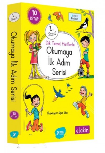 1.Sınıf Dik Temel Harflerle Okumaya İlk Adım Serisi Elakin Yeni Ses Grupları 10 Kitap 1.Sınıf Dik Temel Harflerle Okumaya İlk Adım Serisi Elakin Yeni Ses Grupları 10 Kitap